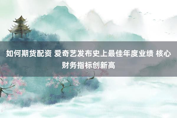 如何期货配资 爱奇艺发布史上最佳年度业绩 核心财务指标创新高